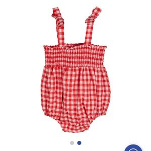 NWT Maison Me Baby Blakely Smocked Bubble 6-12 Months